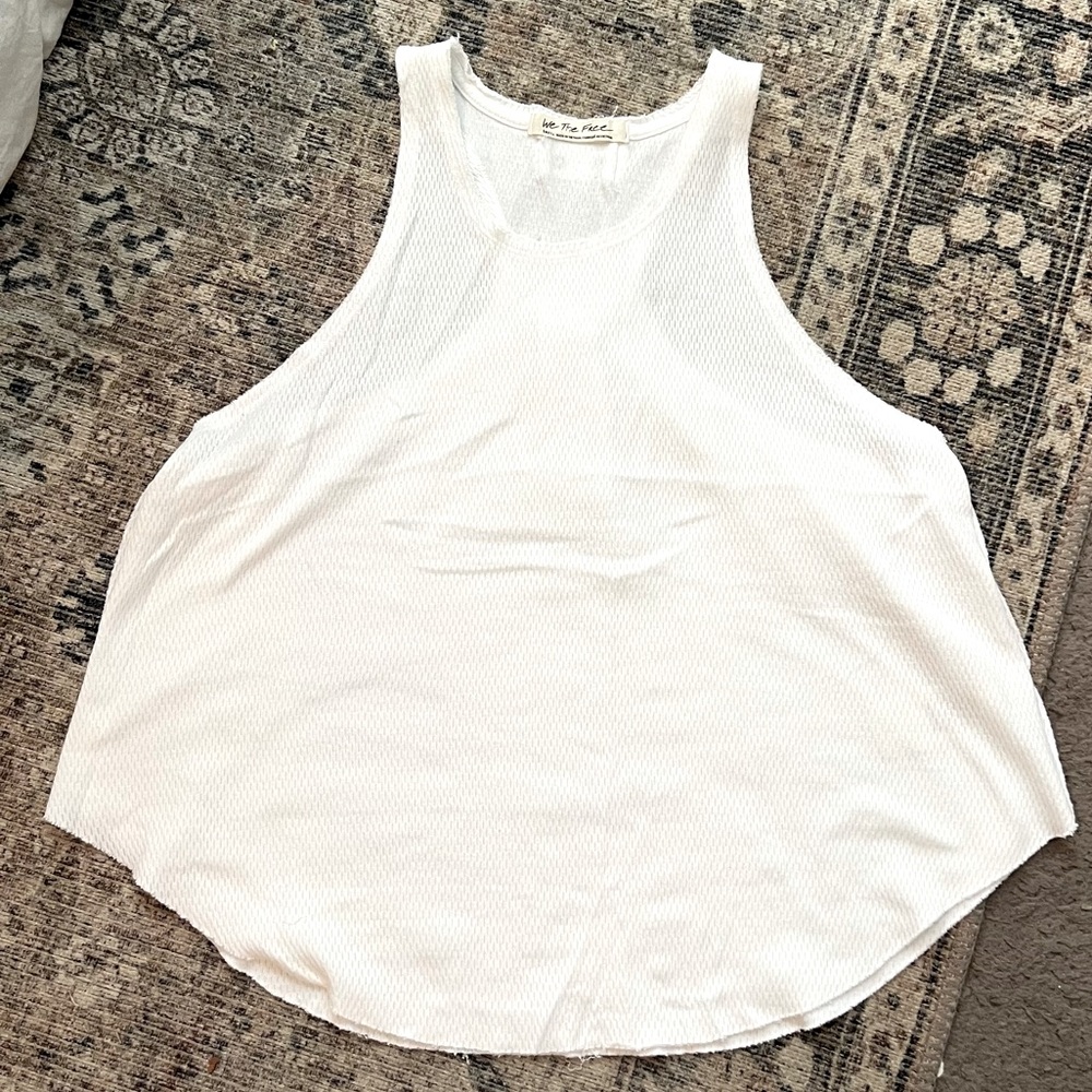 Free People white racerback tank size small